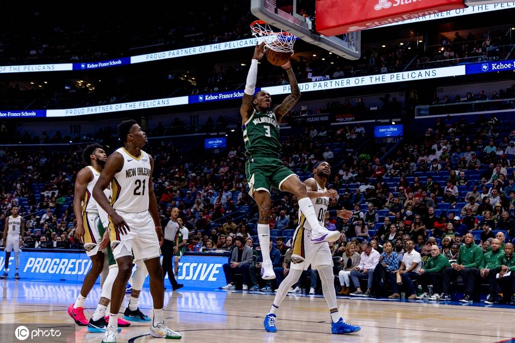 字母哥缺阵 雄鹿3人20+击败鹈鹕取4连胜